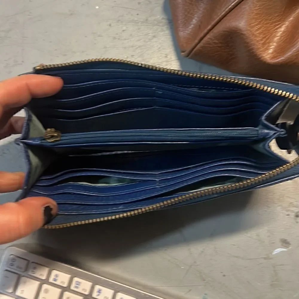 Royal Blue Scrunchie Matt & Nat Wallet - Picture 3 of 3